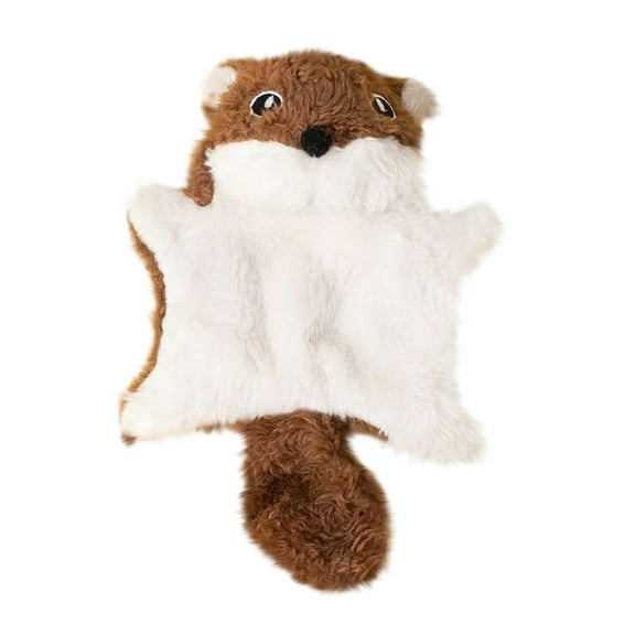 Flying Squirrel Plush Squeaky Dog Toy, Soft Stuffed Chew Toy for Small Dogs, Interactive Boredom Relief, 6.1 x 4.5 Inches