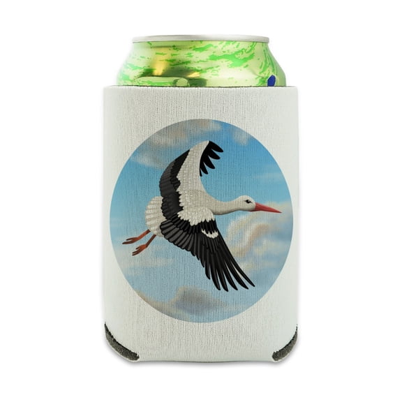 Flying Stork Can Cooler - Drink Sleeve Hugger Collapsible Insulator - Beverage Insulated Holder