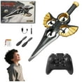 thumbnail image 1 of Flying Sword RC Glider with Autopilot - Remote Flying Sword& 3-Speed Stunt Control (Hand Wave/Controller Mode) Lightweight RC Airplane Gift for Teens and Adults - Gold (Handle Remote Control), 1 of 10