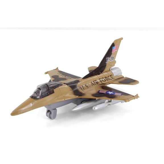 Flying Tiger U.S. Air Force F-16, Beige/Tan - Showcasts 980N - 7.5" Scale Diecast Model Car