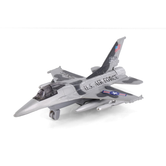 Flying Tiger U.S. Air Force F-16, Gray - Showcasts 980N - 7.5" Scale Diecast Model CarMaterial