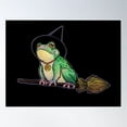 thumbnail image 1 of Flying Toad Black Poster Wall Art, Modern Wall Decor For Living Room Bedroom, 12x18 UNFRAMED, 1 of 3