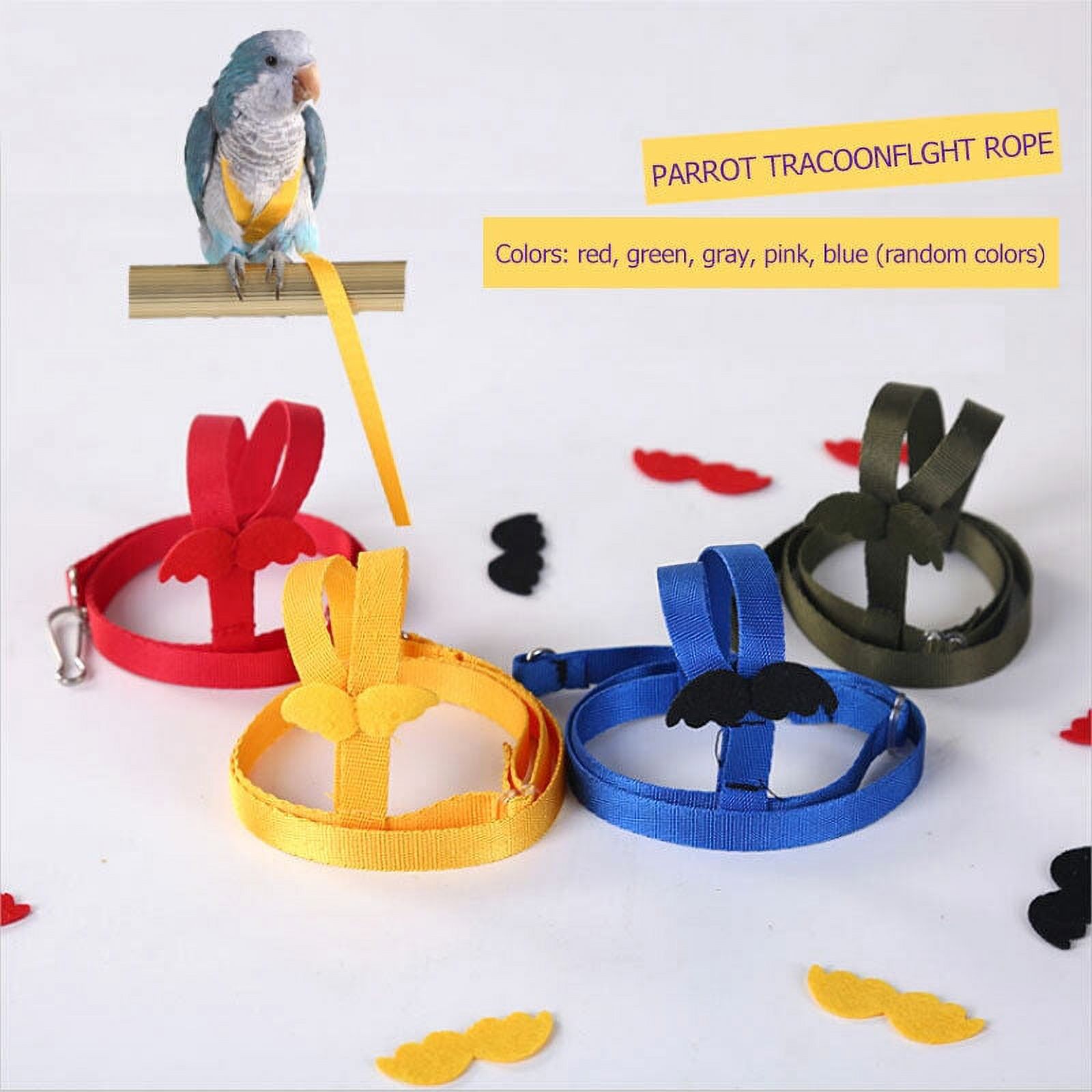 Flying Training Band Parrot Bird Harnesses Cockatiel Leads Leash 5 Sizes Outdoor