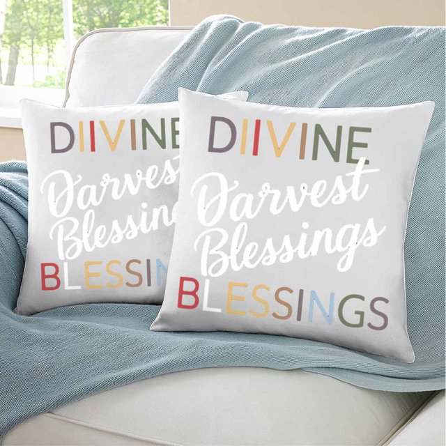 Flying Turkeys Divine Harvest Blessings As God Is My Witness pillows