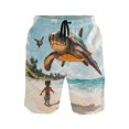 thumbnail image 1 of Flying Turtle Small Size Men's Quick Dry Beach Shorts with Mesh Lining, Lightweight, 1 of 8