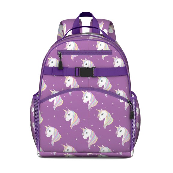 Flying Unicorn Sparkly Backpack - Waterproof Ergonomic Book Bag for Teens, Adjustable & Durable for Daily Use