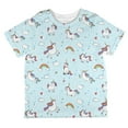 thumbnail image 1 of Flying Unicorn Unicorns Sky Repeat Pattern All Over Toddler T Shirt Sky 2T, 1 of 2