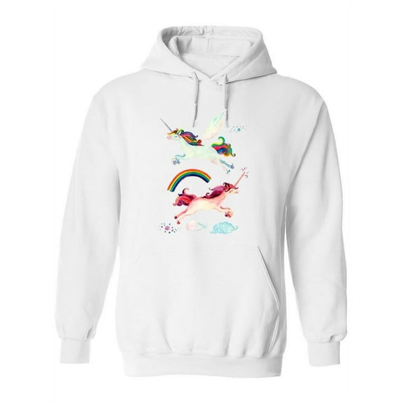 Flying Unicorns. Hoodie Women -Image by Shutterstock, Female Large