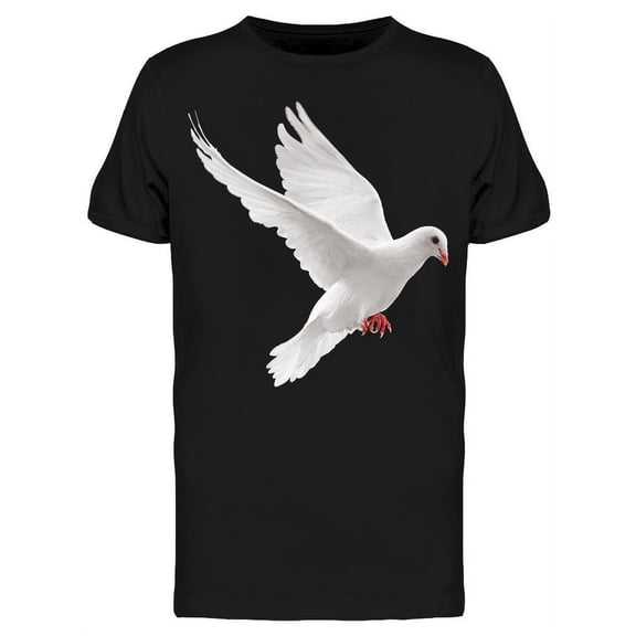 Flying White Doves Art T-Shirt Men -Image by Shutterstock, Male Large