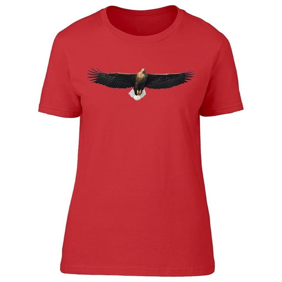 Flying White Tail Bald Eagle T-Shirt Women -Image by Shutterstock, Female Small