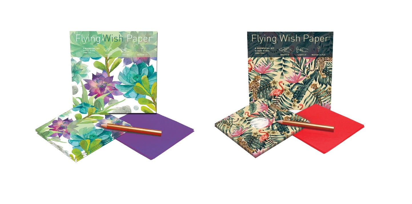 Flying Wish Paper Combo Pack, Cactus Green + Jungle, Mini Kit Combos - 5 x  5 Each 