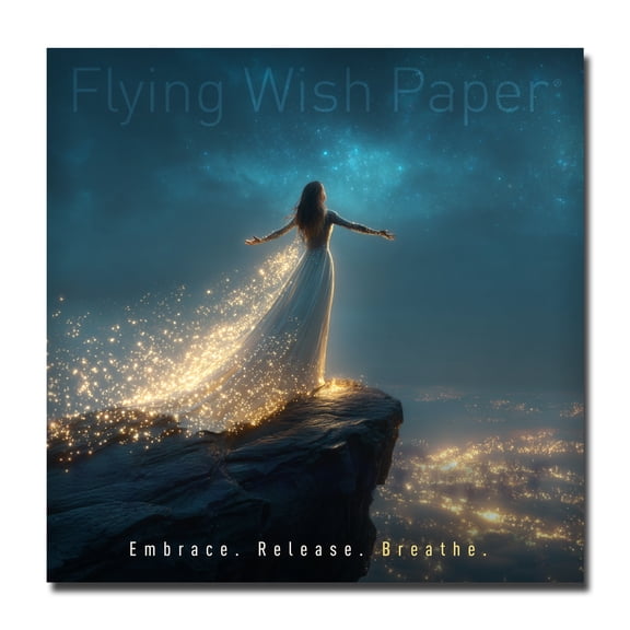 Flying Wish Paper RELEASE Wishing Kit, Let Go, Reflect & Renew Gift