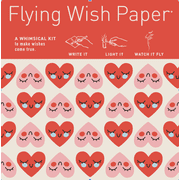 Flying Wish Paper - Write It, Light It, Watch It Fly - Sweet Hearts - 5 x 5