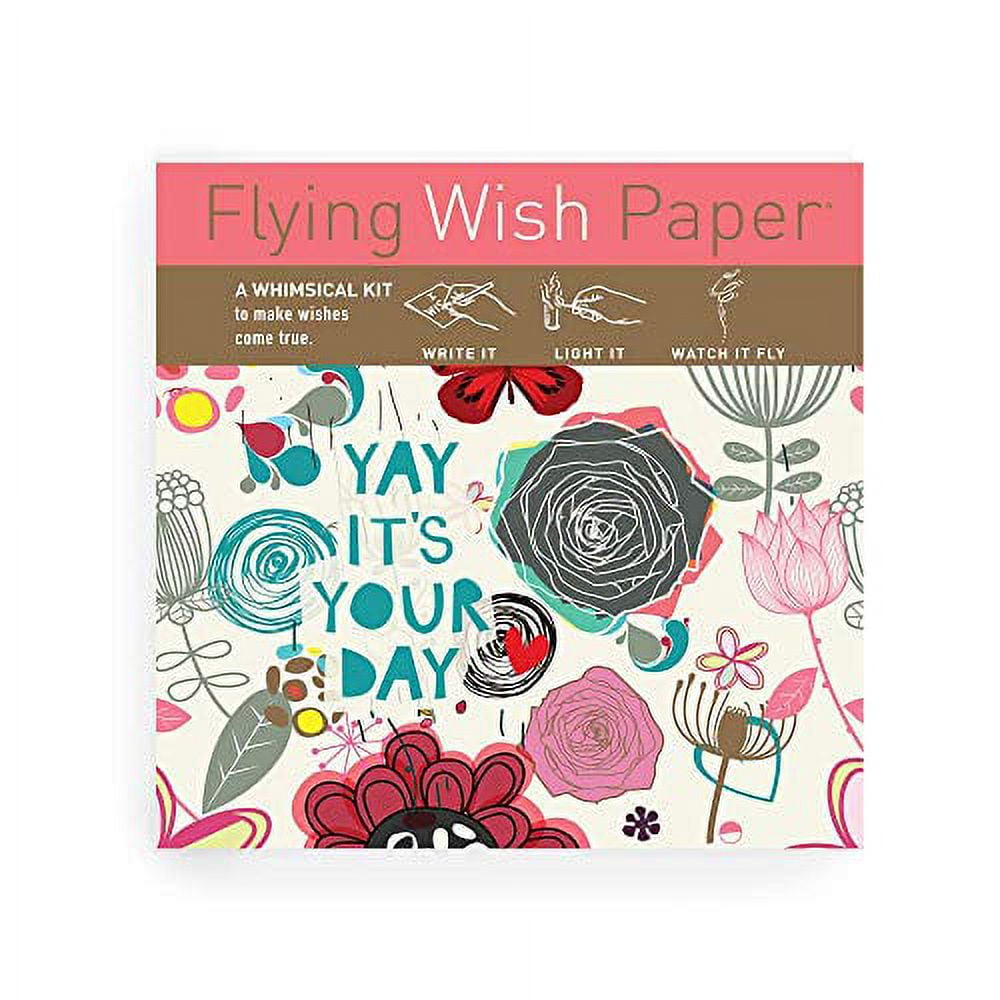 Flying Wish Paper - Write it., Light it, & Watch it Fly - New! LOVE LETTERS  - 5 x 5 - Mini Kits 