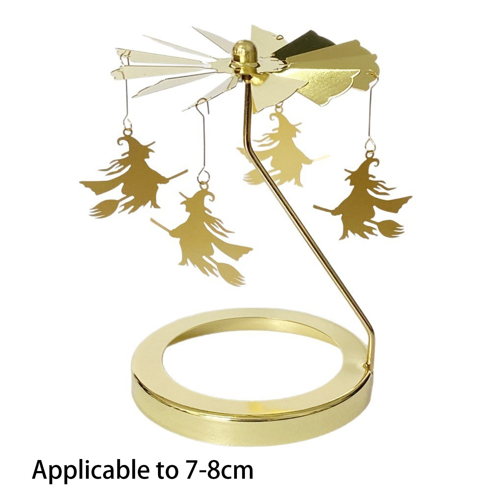 Skull Rotating Carousel Spinning Tea Light Candle Holder