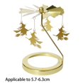 thumbnail image 1 of Flying Witch Candle Carousel Topper, Hover Halloween Gothic Rotating Candle Holder, Carousel Spinner, Spinning Magic Light Candles for Centerpiece, Mantel Table Bookshel Decoration(Gold,6.3cm), 1 of 5