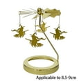 thumbnail image 1 of Flying Witch Candle Topper Hovering Halloween Gothic Rotating Candlestick Tealight Shadow Holder Desktop Ornament, 1 of 6