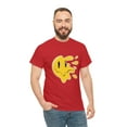 thumbnail image 1 of Flying smiley face tshirt Unisex Heavy Cotton Tee, 1 of 8
