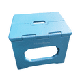 thumbnail image 1 of FlyingBoom Foldable Plastic 2 Step Stool-Blue, 1 of 5