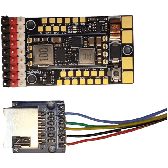 FlyingRC F4WSE Pro Flight Controller for Fixed Wing for FPV UAV, Supports for INAV and for ARDUPILOT Firmware, Dual 5V BEC, 12 for PWM Channels, Upgraded PCB with USB Mini-Board for RC