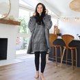thumbnail image 1 of Flyingstar Oversized Hoodie Blanket,Cozy Reversible Oversized Sweatshirt for Adults Women Men And Teens Boy Girl,Ash, 1 of 7