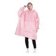 thumbnail image 1 of Flyingstar Oversized Hoodie Blanket,Cozy Reversible Oversized Sweatshirt for Adults Women Men And Teens Boy Girl,Pink, 1 of 6