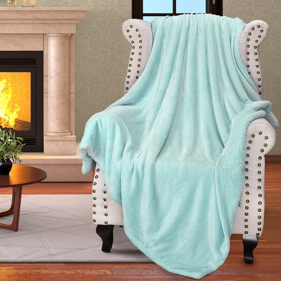 Flyingstar Sherpa Throws Blanket, Fleece Soft Cozy Blanket Throws for Sofa Bed 50"x60"