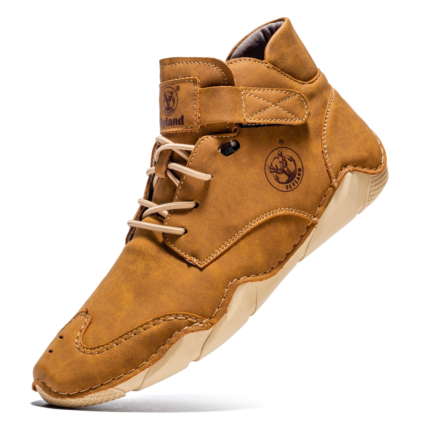 Flyland Men Ankle Chukka Boots Hand-Stitching Leather Shoes Outdoor Summer Fashion Dress Boots - Walmart Business Supplies Flyland Men Ankle Chukka Boots Hand-Stitching Leather Shoes Outdoor Summer Fashion Dress Boots - Walmart Business Supplies