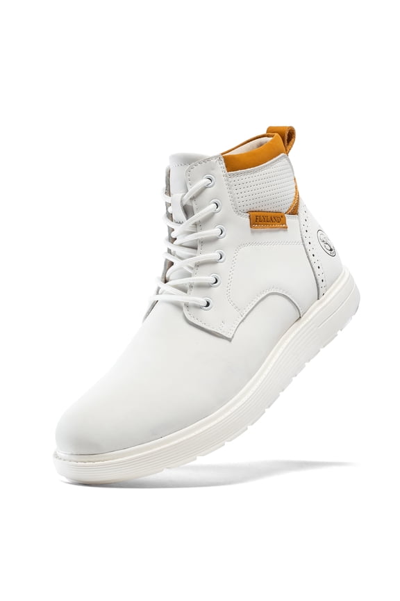 Men Chukka Boots Hand-Stitching Casual Leather Sneakers Shoes Lace Up Men's Ankle Boot
