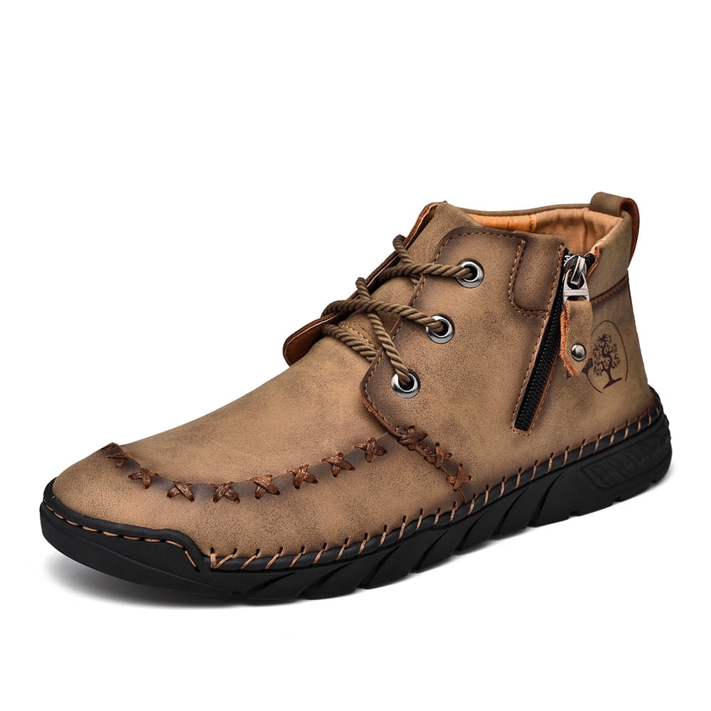 Flyland Men\'s Ankle Boots Casual Handmade Leather Shoes Size 7 Flyland Men main image 3