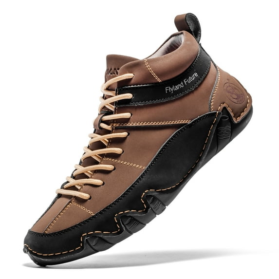 Flyland Men's Dress Shoes Handmade Genuine Leather Office Work Shoes