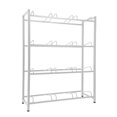 thumbnail image 1 of Flylapdo 5 Gallon Water Storage Rack 4 Tier Water Cooler Jug Rack Heavy Duty Carbon Steel Water Bottle Holder Storage Organizer Shelf 3 Row 12 Slots Water Rack for Home Studio Kitchen charmingly, 1 of 10
