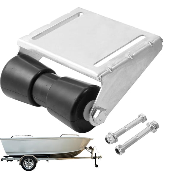 Flylapdo Boat Trailer Bracket Support Stand Mounting Hardware Mounting Base Heavy Duty Boat Trailer Parts Panel Bracket Steel Keel Roller Assembly effectual