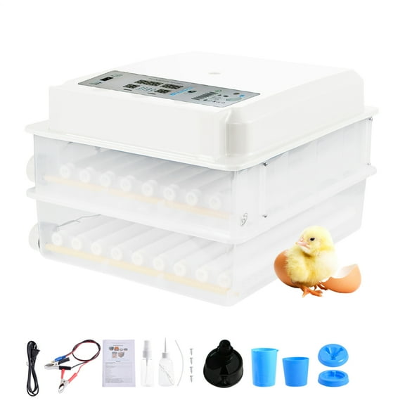 Flylapdo Duck Egg Incubator 120 Eggs Humidity Monitoring Chicken Incubator Automatic Egg Turning Incubator Poultry Hatcher with 5 Hatching Modes for Duck improved