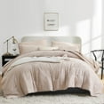 thumbnail image 1 of Flymme Boho Comforter Sets King Size Bed in a Bag 7 Pieces Khaki Bedding Shabby Chic Farmhouse Comforter Set with Sheets for All Season, 1 of 8