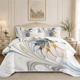 thumbnail image 1 of Flymme King Bedspreads Bedding Set,3 Pieces Modern Abstract Floral Quilts for King Bed,Reversible Lightweight Coverlet Bed Cover for Man Women Bedroom Decor, 1 of 9