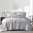 thumbnail image 1 of Flymme King Size Bedding Comforter Set Gray 7 Pieces Bed in a Bag Shabby Chic Bedding Sets Lightweight Soft Microfiber Boho Bed Set for All Season, 1 of 8