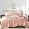 thumbnail image 1 of Flymme Pink Comforter Set Queen Size 7 Pieces Bed in a Bag Boho Bedding Sets Geometric Bed Set with Comforter, Sheets, Pillowcases & Shams, 1 of 8