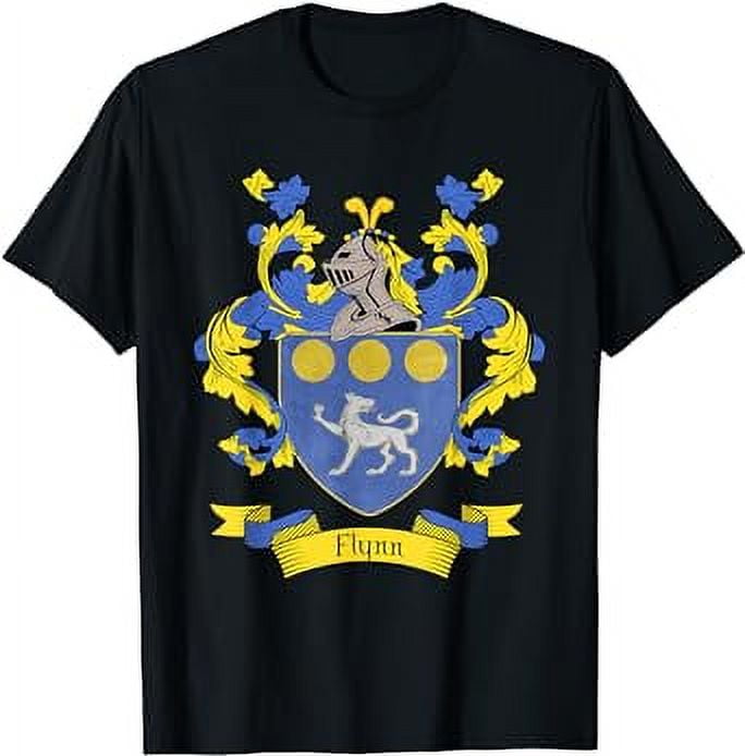 Flynn Coat of Arms | Flynn Surname Family Crest T-Shirt - Walmart.com