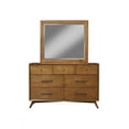 thumbnail image 1 of Flynn Mid Century Modern Mirror in Acorn Finish, 1 of 3