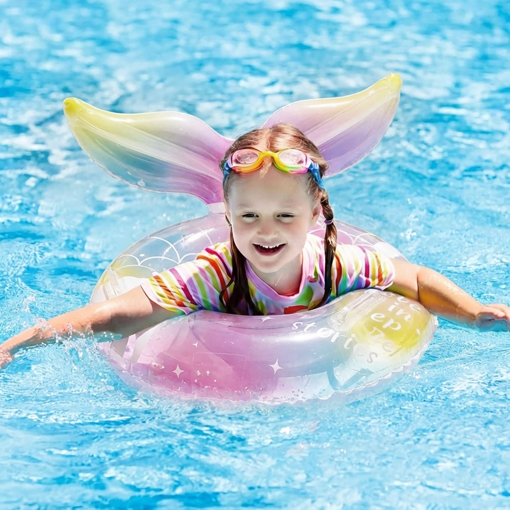 Toddler Float Flynow Baby Pool Float, Baby Swimming Float with Safety Seat, Smart ...