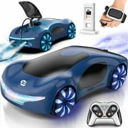 Flynow Remote Control Car, RC Drift Toy for Kids 3 4 5 6 7 8 9 10 11 Year Old, 2.4GHz 1200mAh 360° Rotate Cars with Light Sound Spray, Christmas Birthday Gift for Adults Boys Girls Age 12+