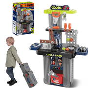 Flynow Kids Tool Bench Set, Pretend Play Construction Workbench Toys for Toddler 1-3 Years Old, 42pcs STEM Engineering Playset, Christmas Birthday Gifts for Boys Age 2 4 5 6 7 8 9 10