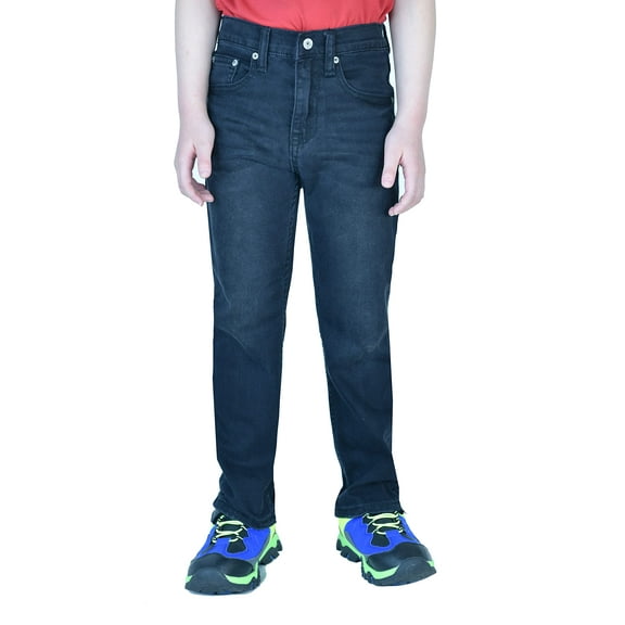 Flypaper Boy's Straight Fashion Jeans Regular Fit Black Wash