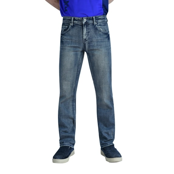 Flypaper Boy's Straight Stretch Jeans Regular Fit Silver Haze