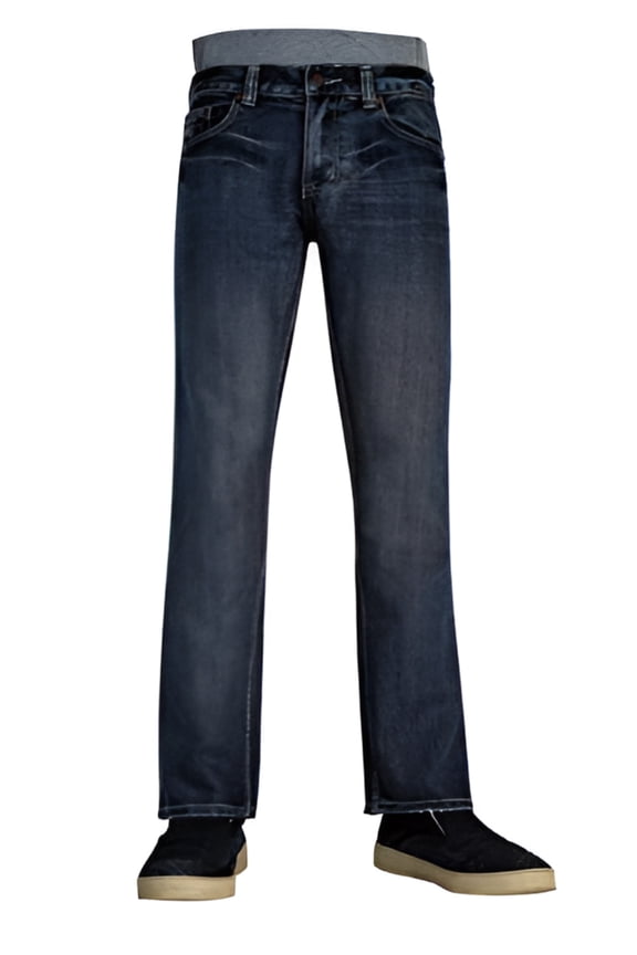 Mens Straight Jeans Med Silver Haze