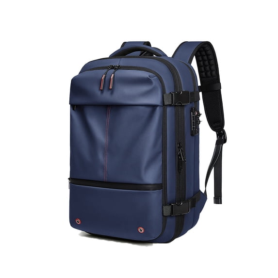 Flypaxly Vacuum Compression Backpack, Expandable Travel Bag with Multi-Layer Storage, Waterproof & Wet/Dry Separation, Anti-Theft Combination Lock, Fits Laptop, Ideal for Business Trips
