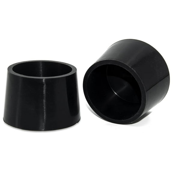Flyshop 1-9/16", 40 mm Round Chair Leg Tips Caps Non-slip Silicone Chair Leg Floor Protectors Black Furniture Table Feet Covers 8Pcs