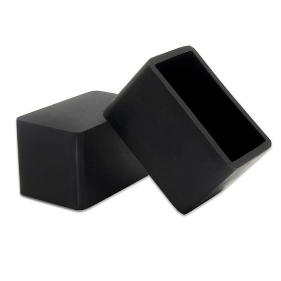 Flyshop 12Pcs Rectangle Chair Leg Caps Anti-Scratch Silicone Chair Leg Floor Protectors Furniture Table Covers 1" x 1-1/2", 25mm x 38mm