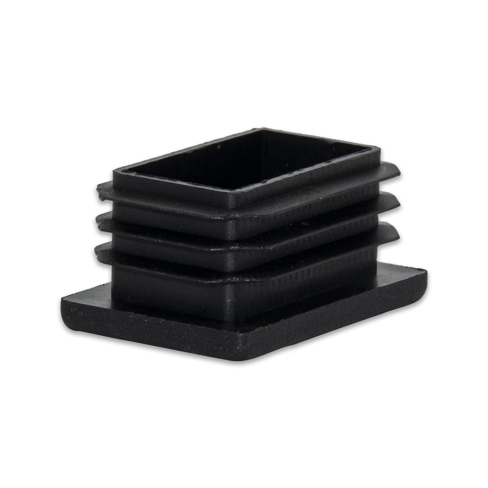 10 Tappi Rettangolari In Plastica Nera 1x1.5 Pollici Per Tubi &ndash; Terminali Per Sedie E Strutture